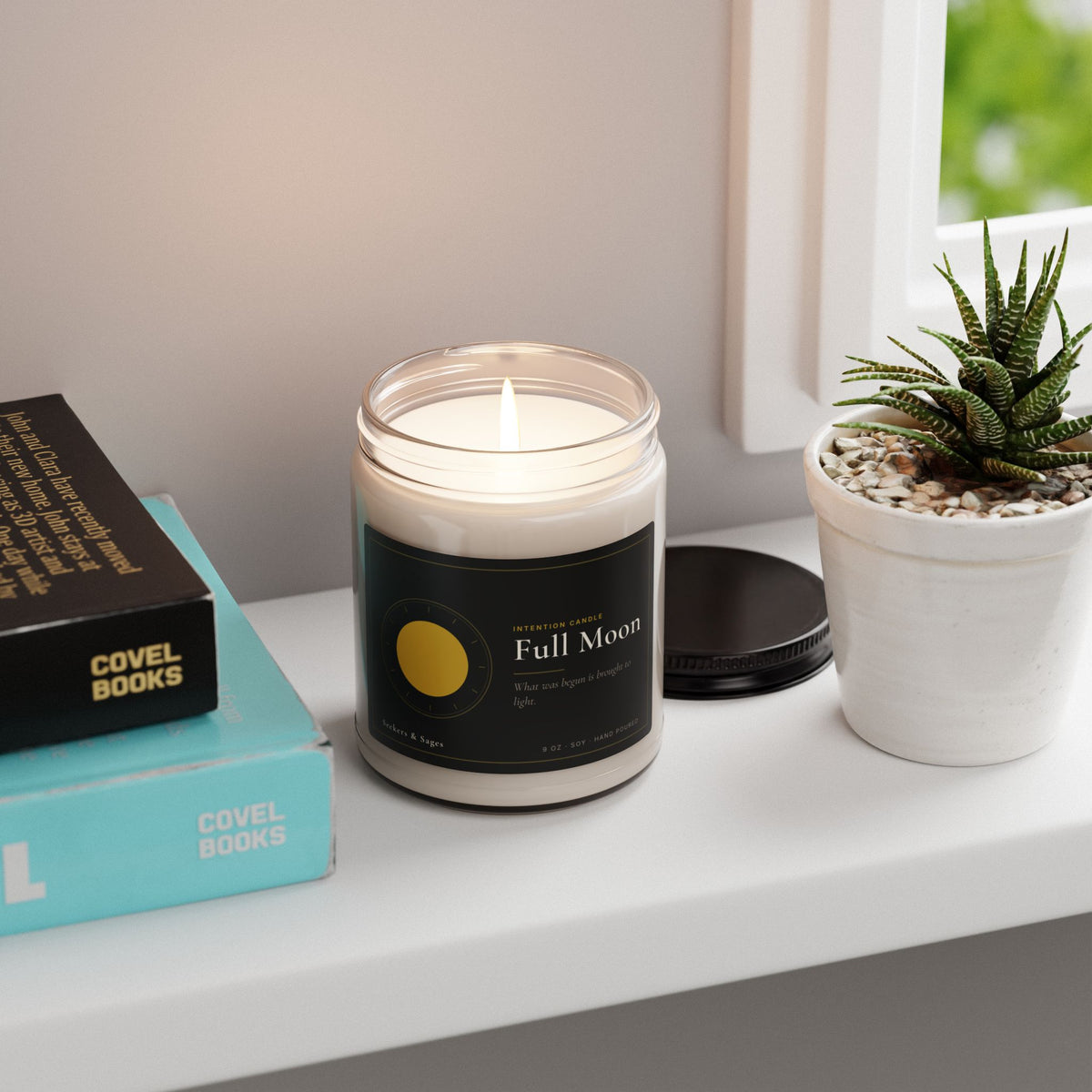 Full Moon Intention Candle — 9oz Hand-Poured Soy