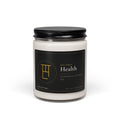 Health soy candle shown from above with the lid removed