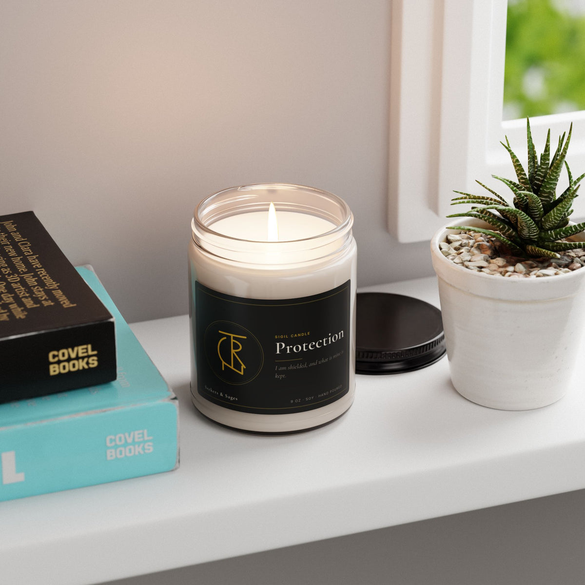 Protection Intention Candle — 9oz Hand-Poured Soy