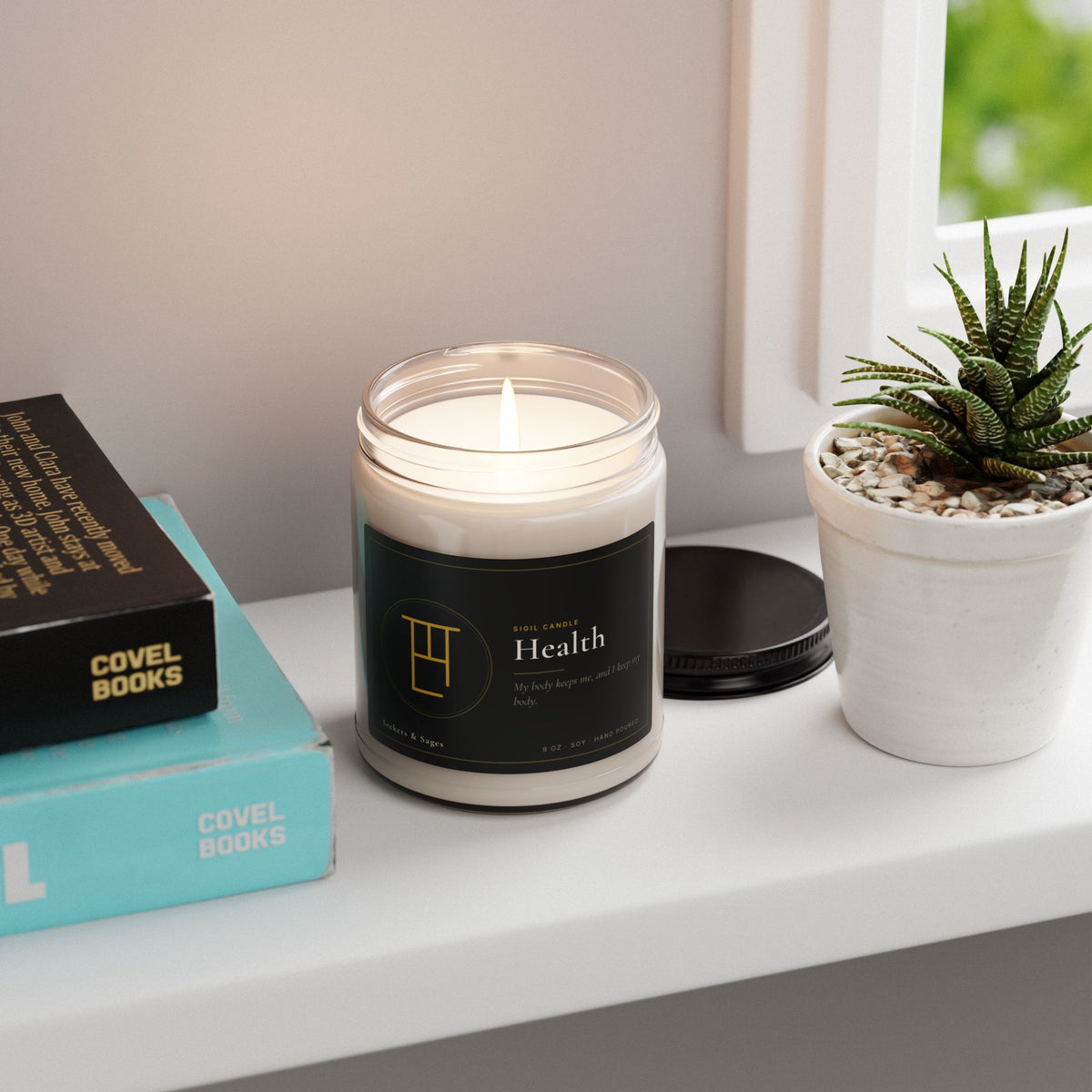 Health Intention Candle — 9oz Hand-Poured Soy