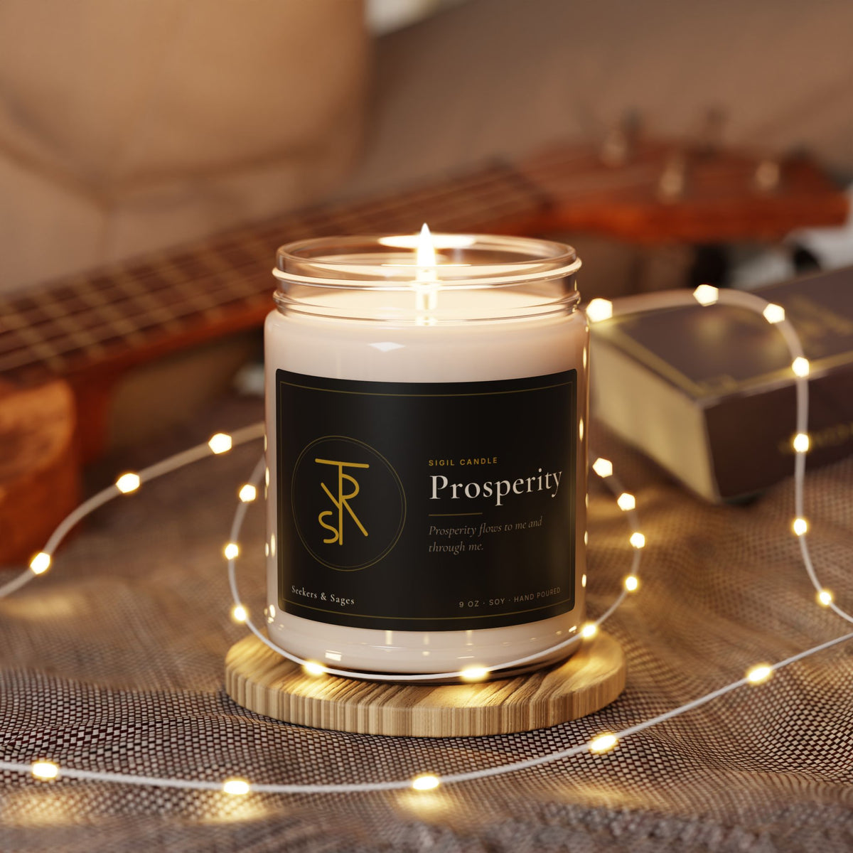 Prosperity Intention Candle — 9oz Hand-Poured Soy