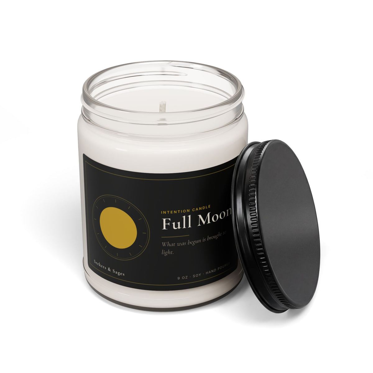 Full Moon Intention Candle — 9oz Hand-Poured Soy