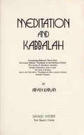 Meditation and Kabbalah (Aryeh Kaplan)